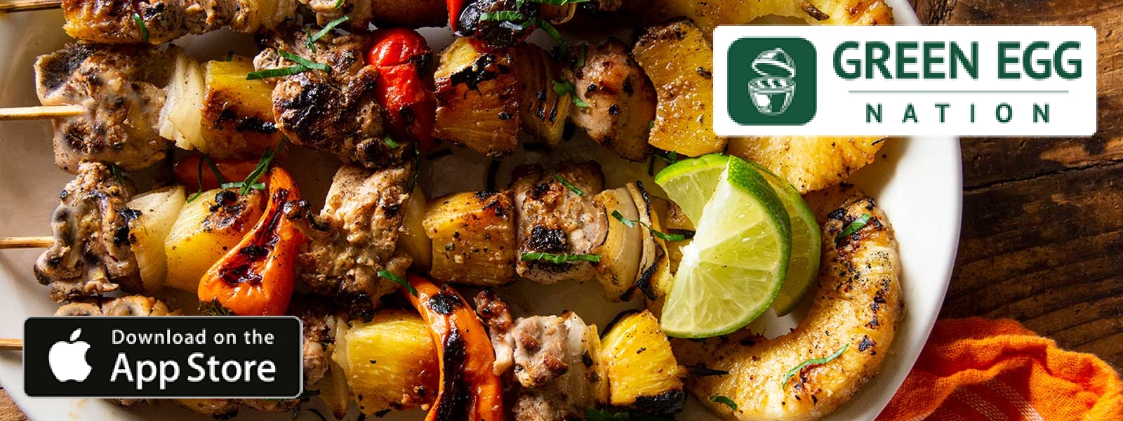 Caribbean Chicken Thigh Kebabs Green Egg Nation