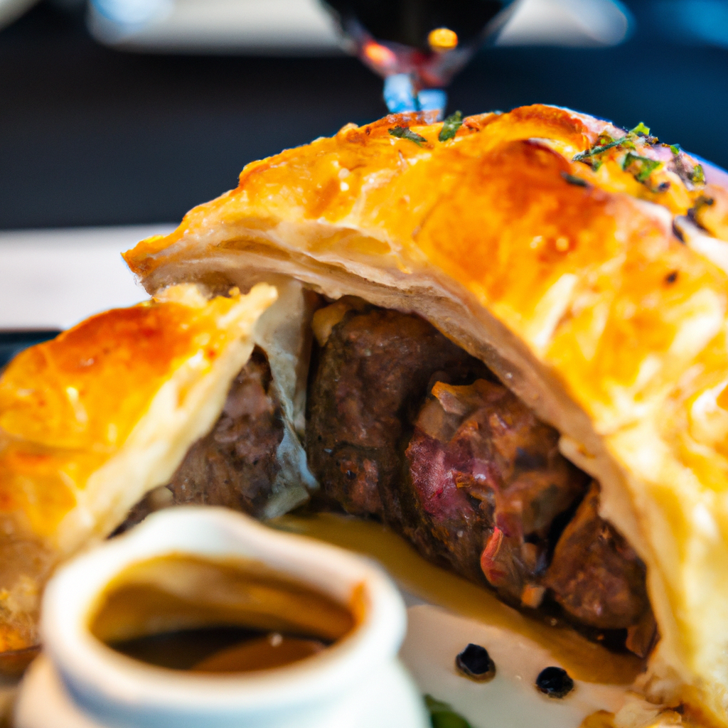 Grilled Beef Wellington with Red Wine Sauce Green Egg Nation